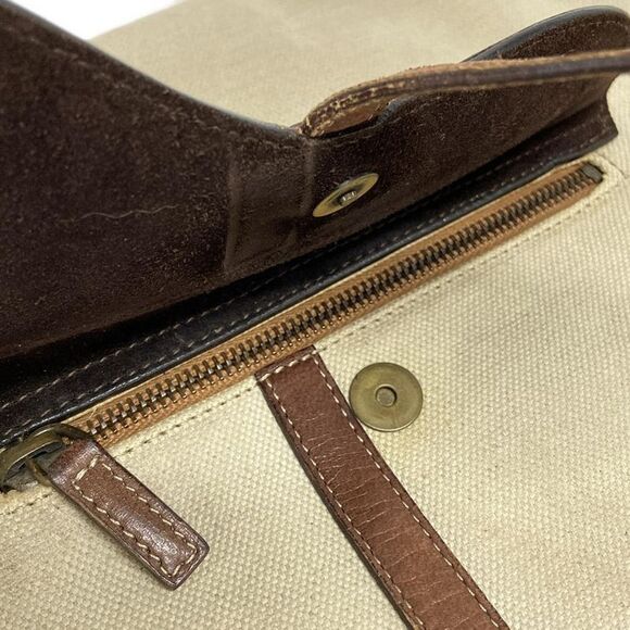 DIOR Christian Dior Shoulder Bag Saddle Bag Beige And Dark Brown Leather - Picture 13 of 15